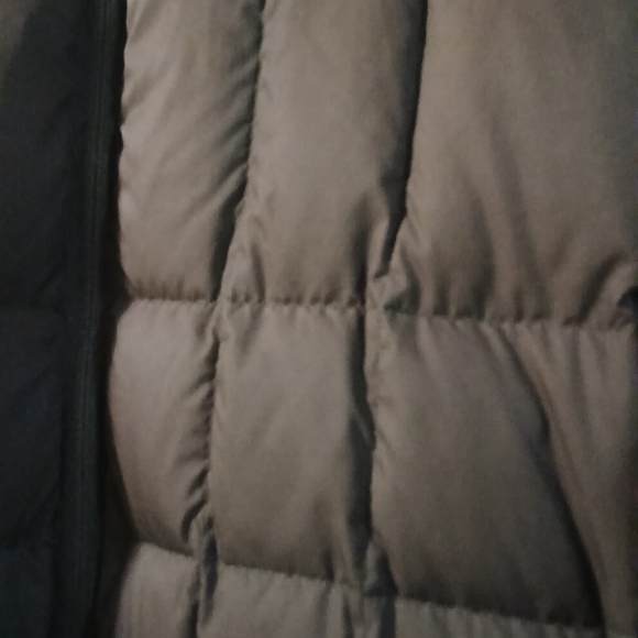 Lands' End Women's Dark Brown Quilted Puffer Down Jacket Size Large - Picture 2 of 10